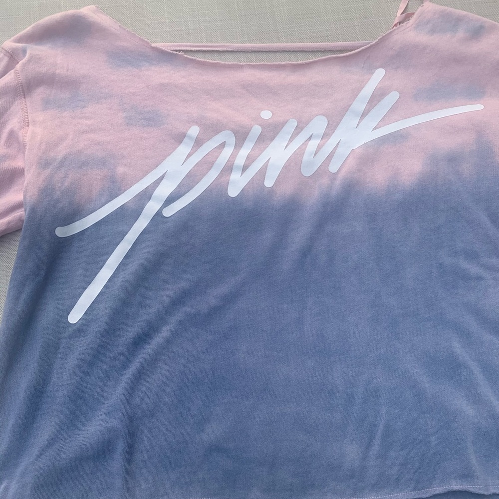 semi cropped tye dye long sleeve (size xs)